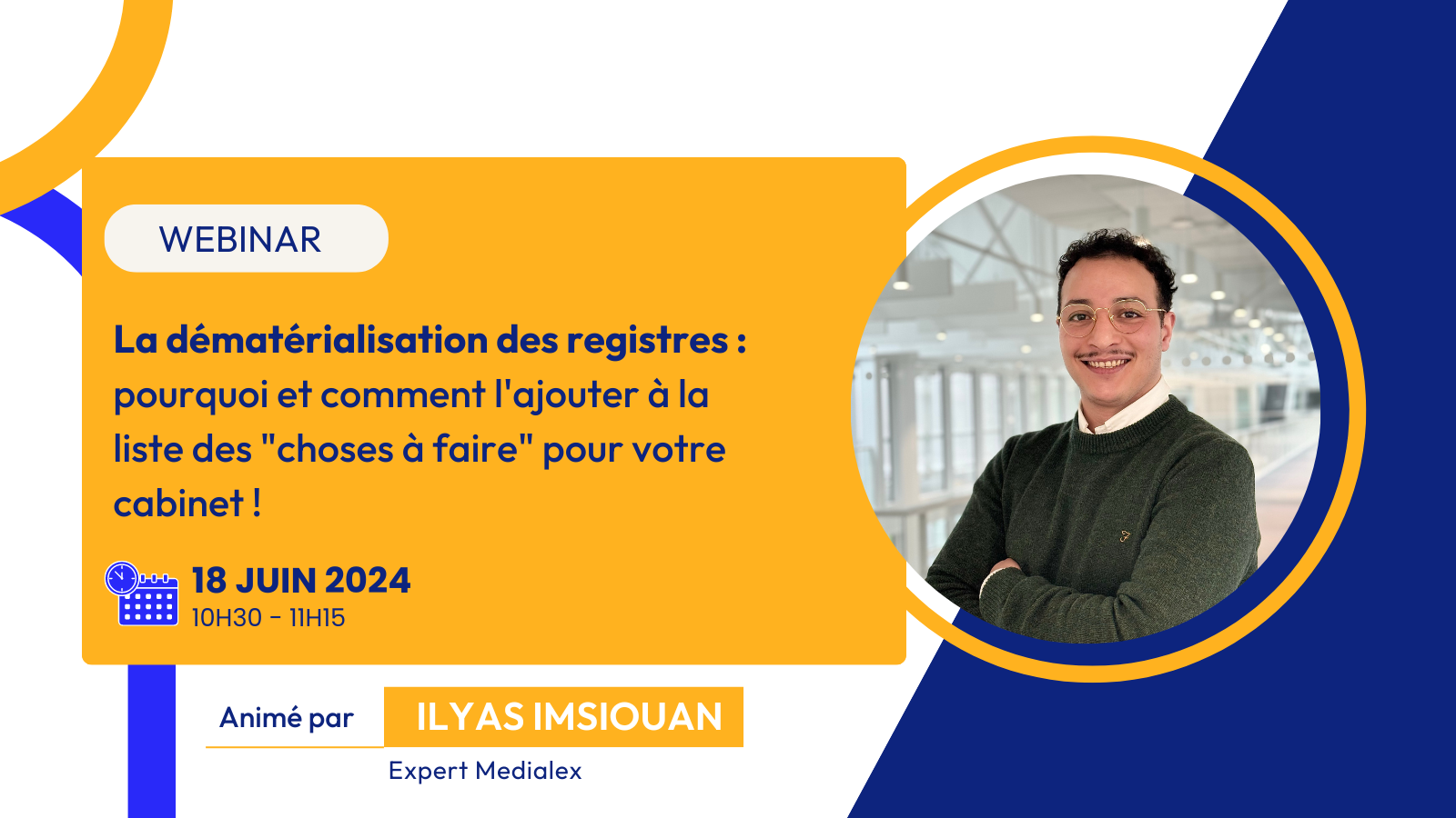 Webinar : la dématérialisation des registres animé par l’un de nos experts Medialex