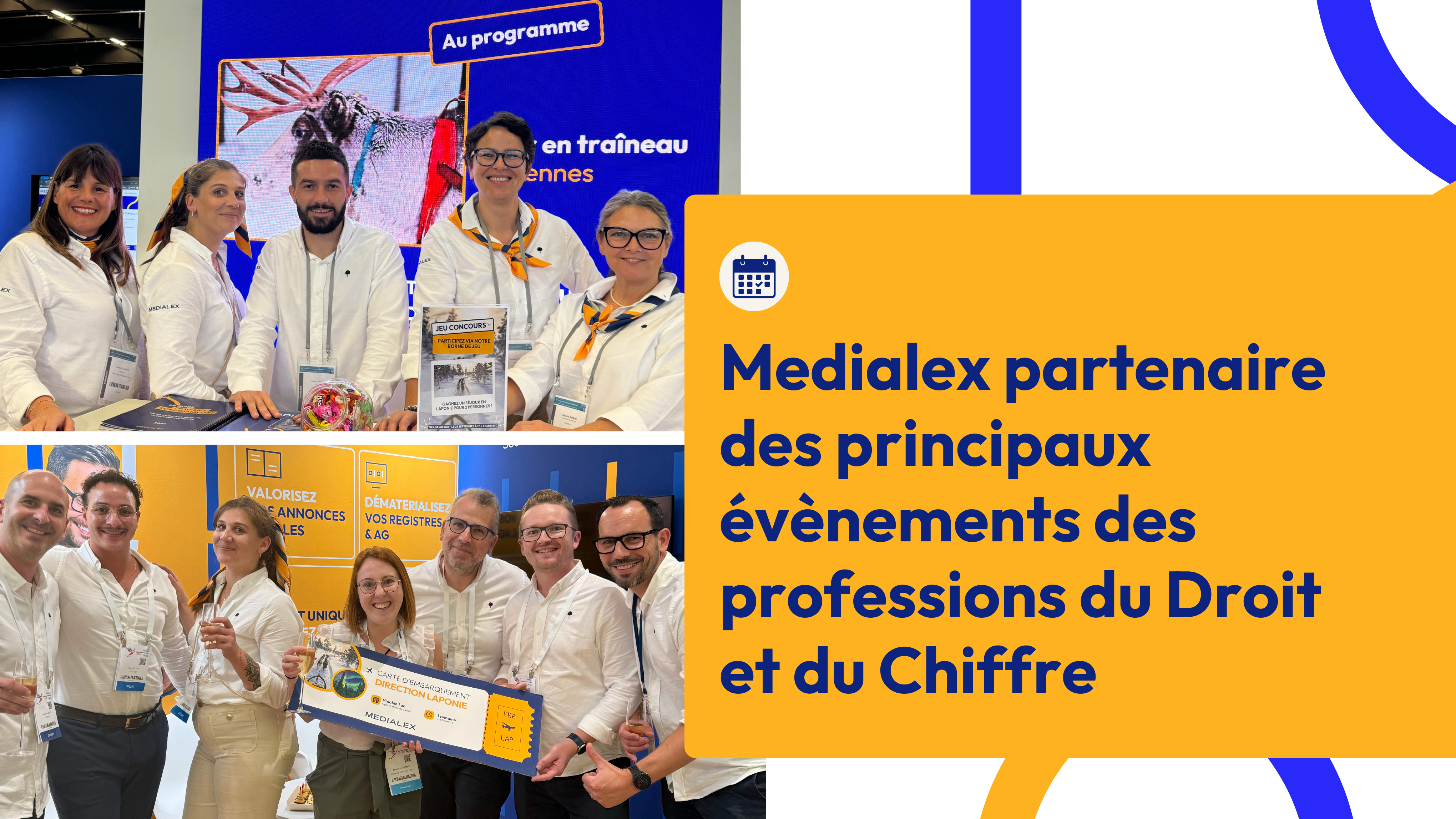 Medialex partenaire des principaux évènements du droit et du chiffre